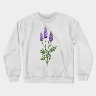 Lupine Wildflower Crewneck Sweatshirt